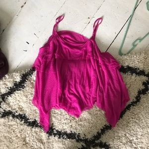 Pink free people top